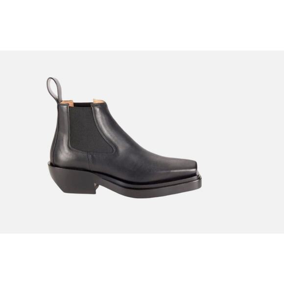$1,800 NIB Bottega Veneta Brown Leather Block Heel Chelsea Boots Size 44(11) main image 5